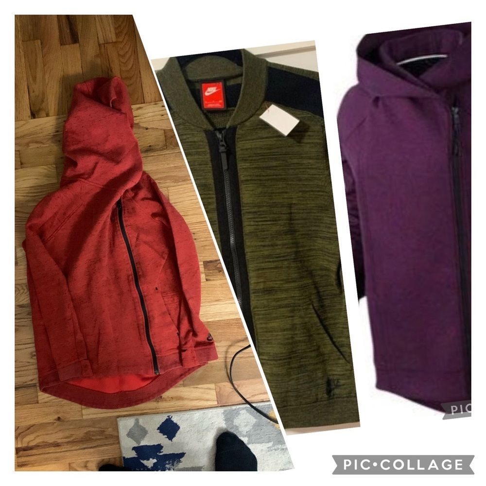 Nike Tech Fleece LOT ---  3 Jackets/Half Zip Small